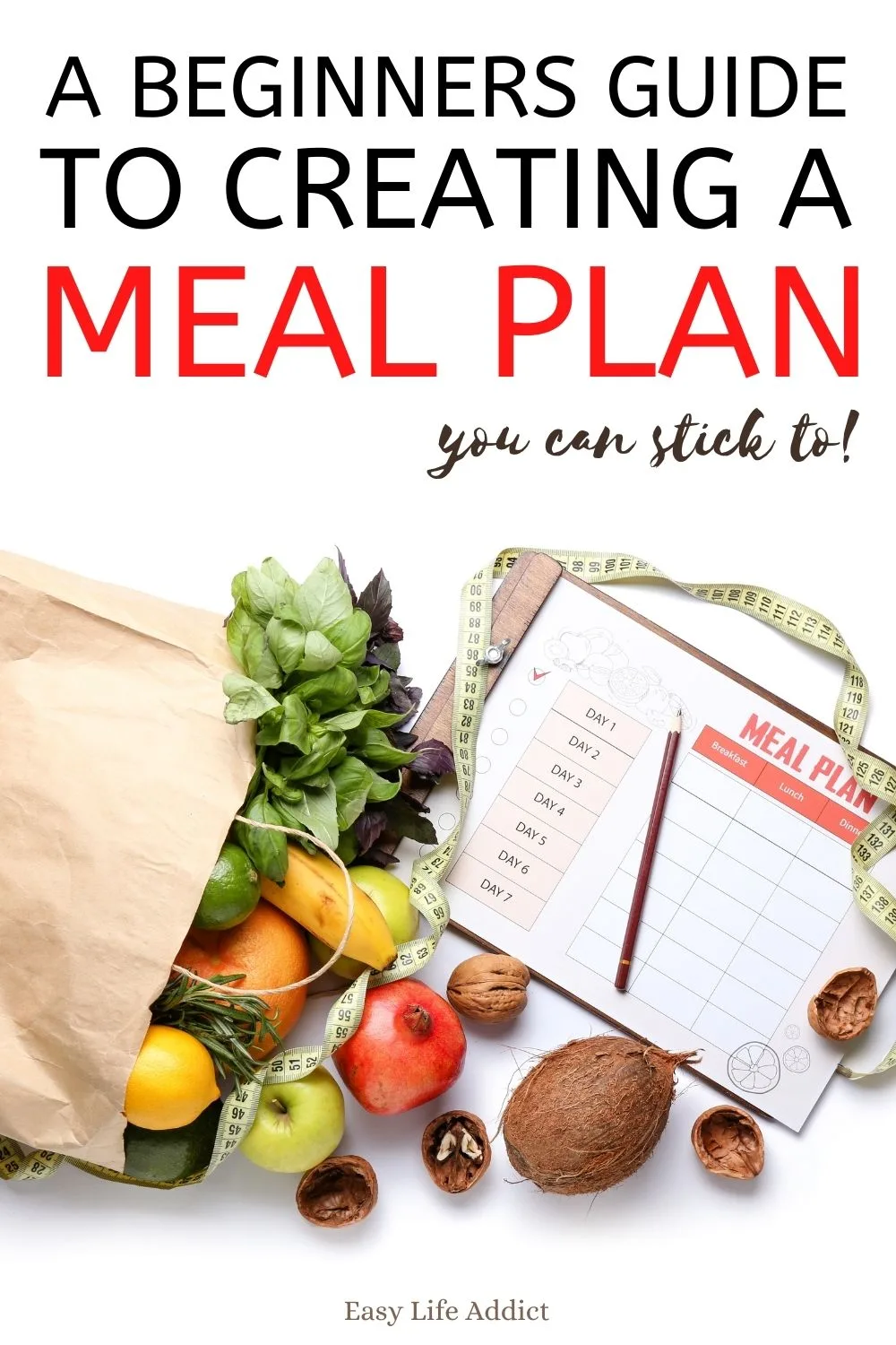 A complete guide to creating a meal plan for beginners