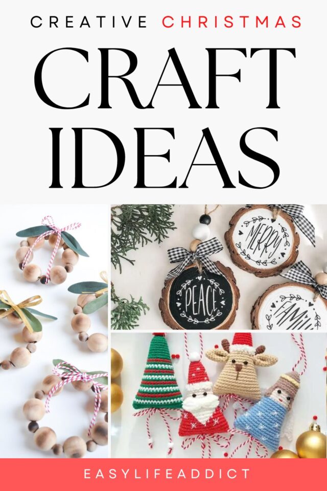 20 Creative Christmas Craft Ideas - Easy Life Addict