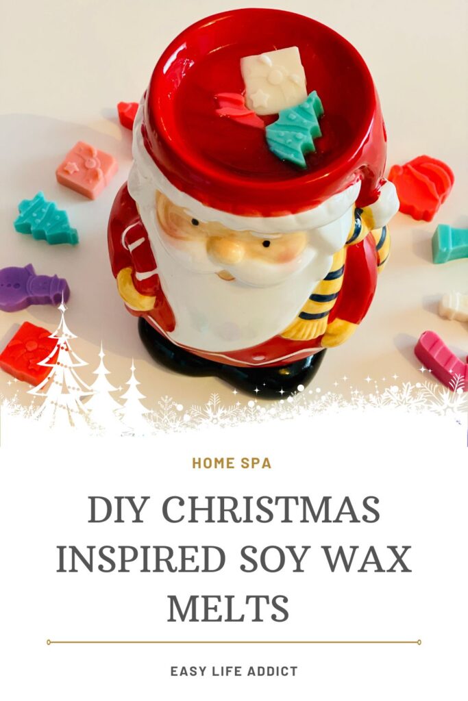 Homemade Christmas inspired soy wax melts