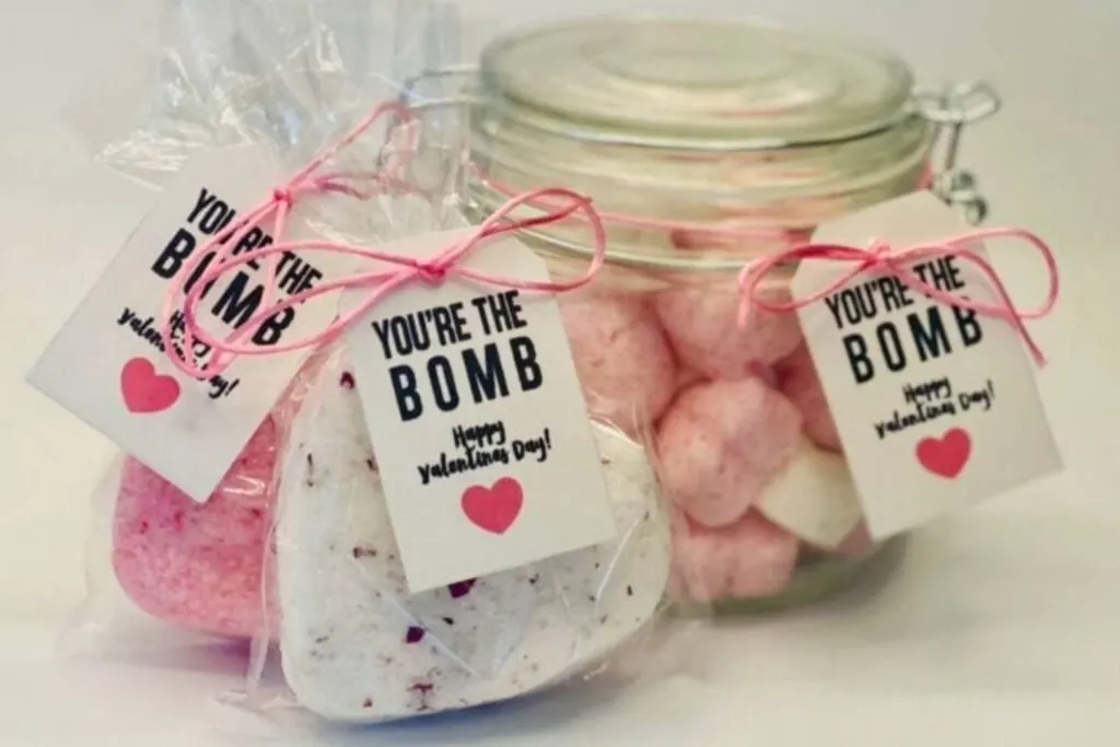 DIY Rose scented bath bombs
