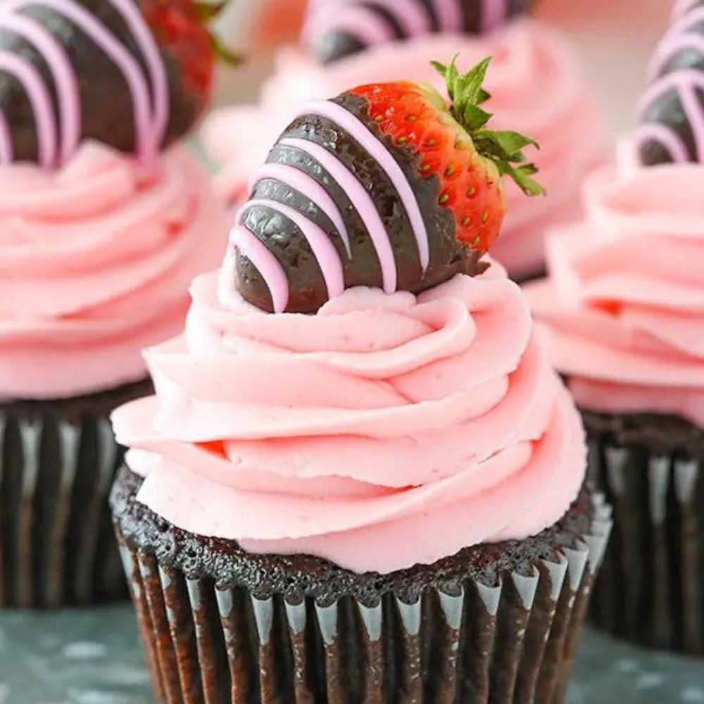 Valentine inspired cupcakes